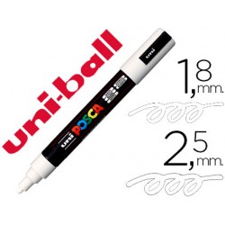 Rotulador uni posca marcador de pintura blanco punta redonda 1,8 a 2,5 mm.