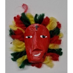 Pin Mascara Caretos de Podence em Cerâmica e Lã C/ Íman